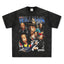 2025 cross-border summer American retro classic portrait BIGFACE spray printed short sleeved pure cotton men's T-shirt (67)