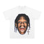 2025 cross-border summer American retro classic portrait BIGFACE spray printed short sleeved pure cotton men's T-shirt (55)