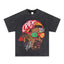 2025 cross-border summer American retro classic portrait BIGFACE spray printed short sleeved pure cotton men's T-shirt (37)