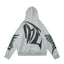 Mixed Emotion Grey Hoodie – Black Art Font Back Print