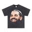 2025 cross-border summer American retro classic portrait BIGFACE spray printed short sleeved pure cotton men's T-shirt (27)