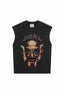 2025 cross-border summer American retro classic portrait BIGFACE spray printed short sleeved pure cotton men's T-shirt (2)