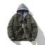 Vintage jacket loose jacket padded flight suit
