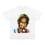 2025 cross-border summer American retro classic portrait BIGFACE spray printed short sleeved pure cotton men's T-shirt (41)