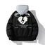 Embroidered baseball jersey hooded jacket