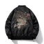 Dragon Embroidered Jacket Flight Suit Baseball Suit