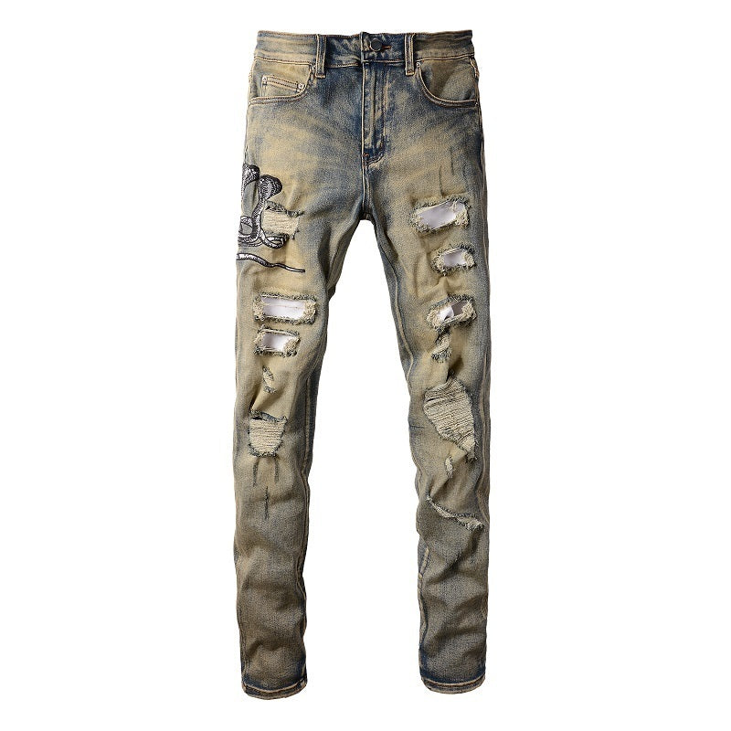 Men Trendy Jeans Pure cotton high quality