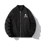 Mens Vintage  Baseball Uniform Bomber Jacket