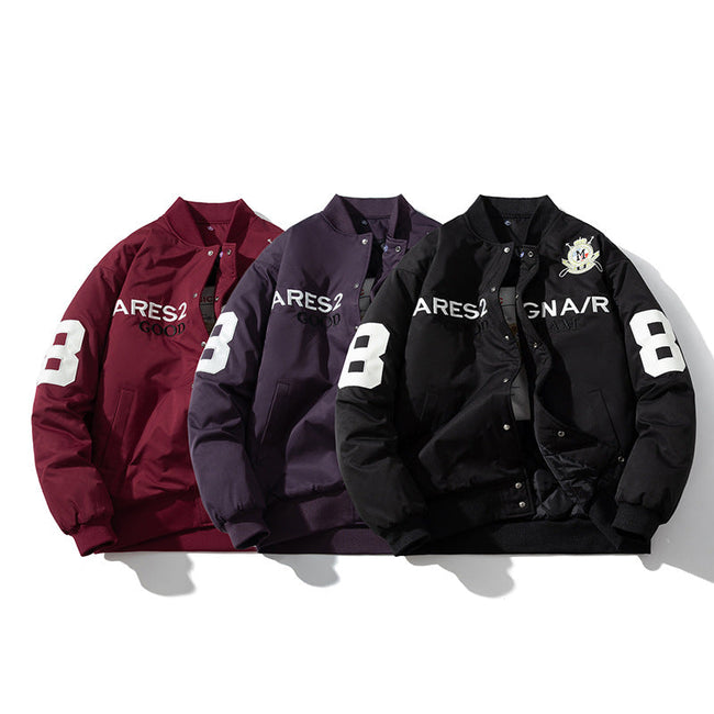 Embroidered Baseball Suit Motorcycle Suit Hover Image