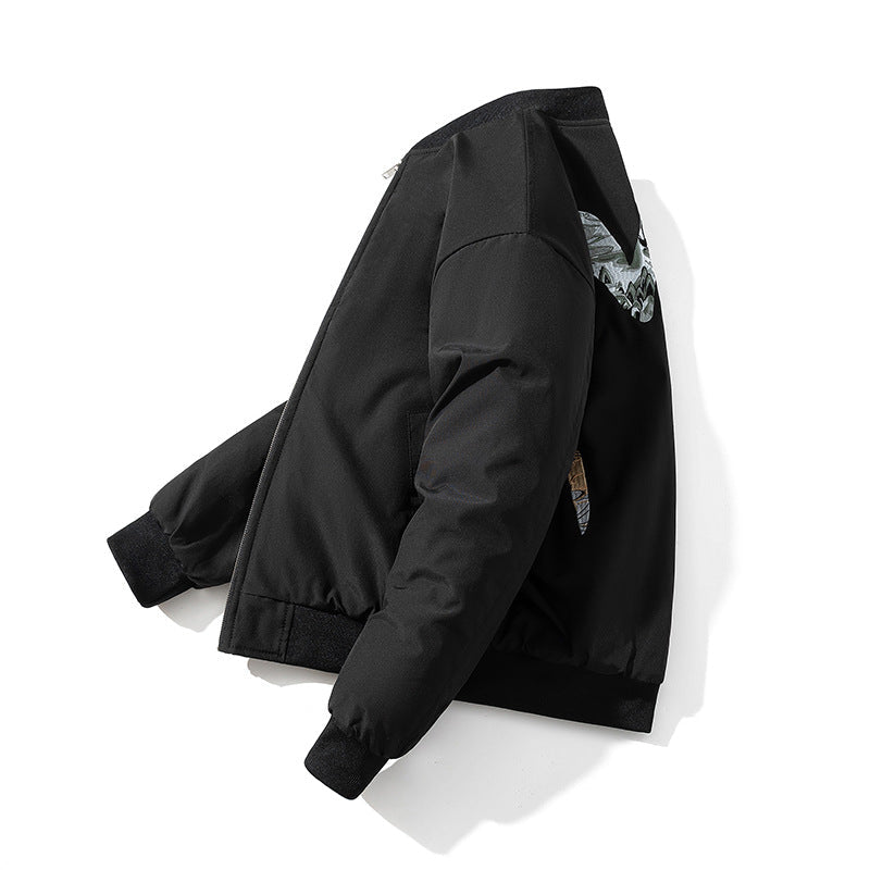 Mens Vintage Jackets Embroidered Jacket