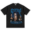 2025 cross-border summer American retro classic portrait BIGFACE spray printed short sleeved pure cotton men's T-shirt (72)