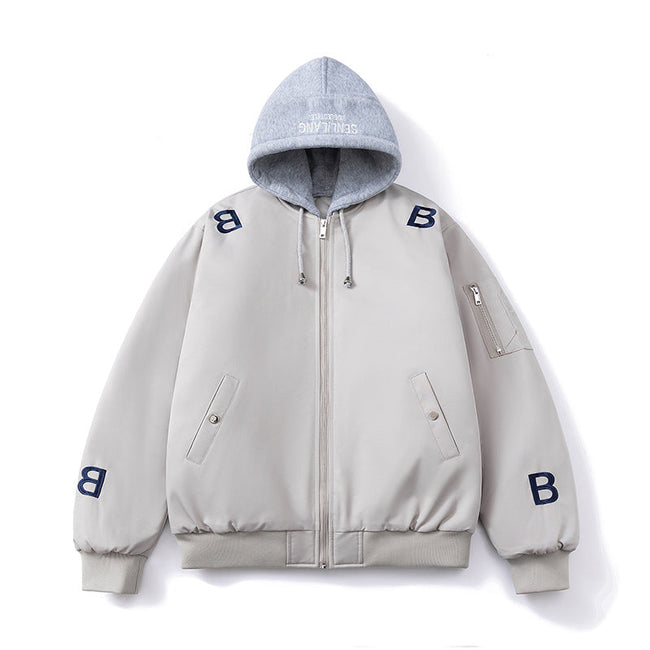 Baseball Uniform Versatile Padded Jacket Hover Image
