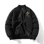 Embroidered Jacket Padded Flight Suit Baseball Suit