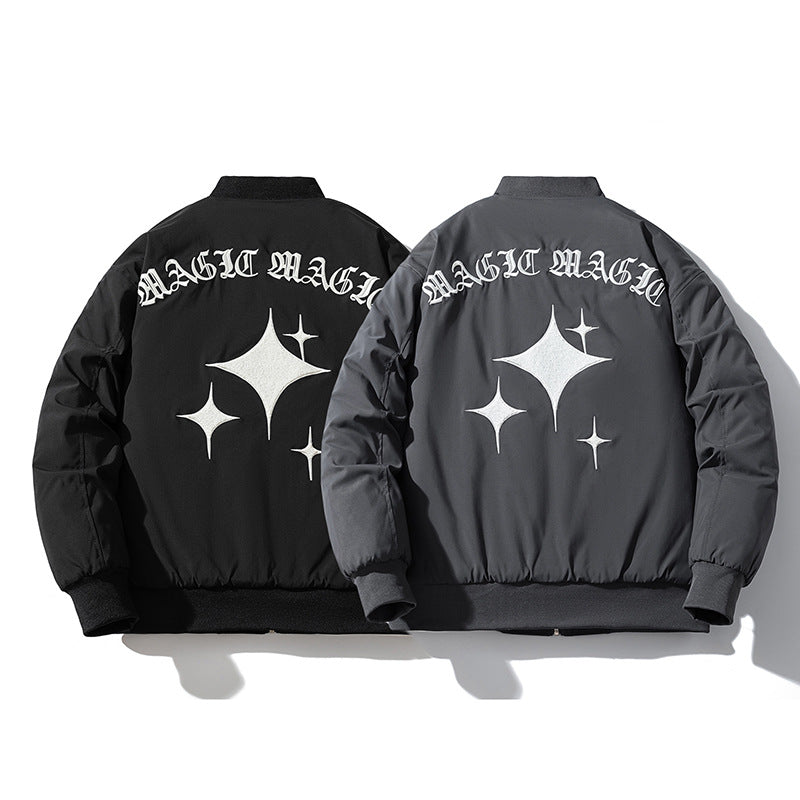 Jersey cotton jacket couple hooded