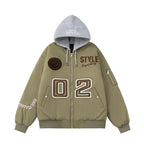Casual Warm Baseball Jacket Padded Cotton