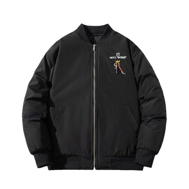 Embroidered Jacket Padded Flight Suit Baseball Suit