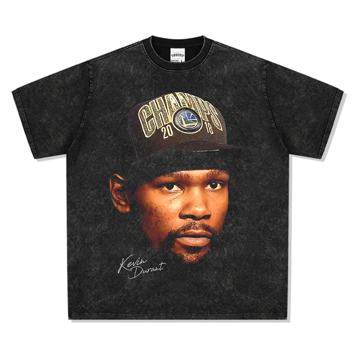 2025 cross-border summer American retro classic portrait BIGFACE spray printed short sleeved pure cotton men's T-shirt (57)