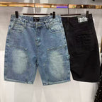 Mixed Emotion Black Denim Shorts – Gothic Emotion Label