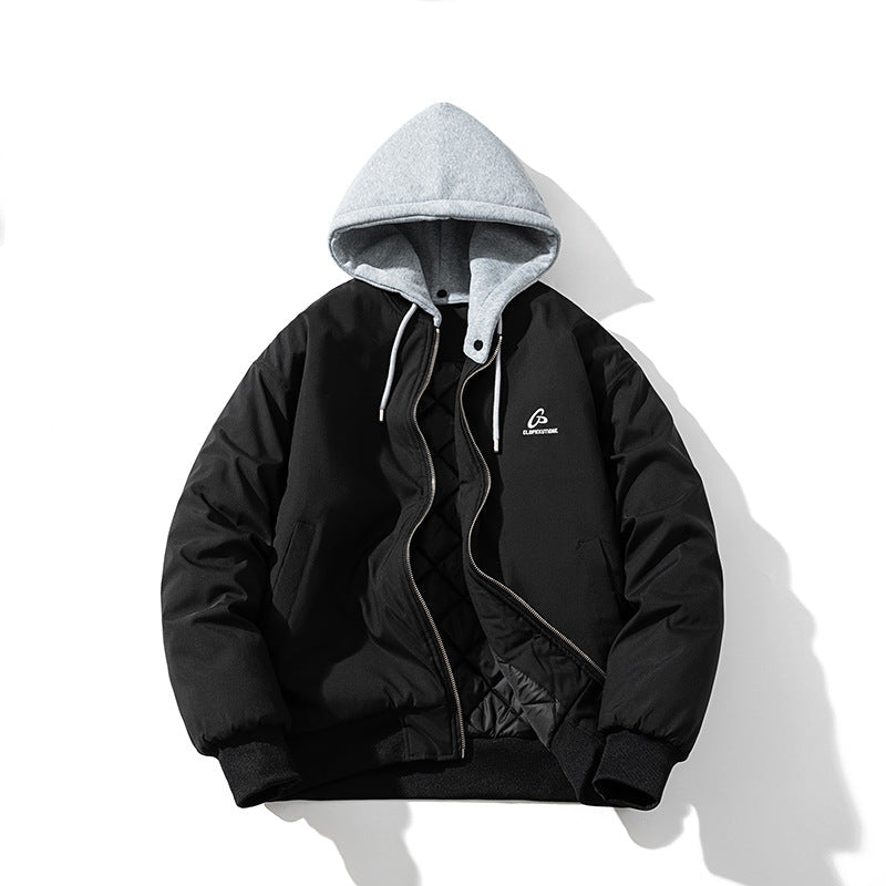 Jacket Loose Baseball Suit Flight Suit Hooded