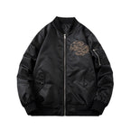 Dragon Embroidered Jacket Flight Suit Baseball Suit