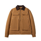 Tooling Jacket Casual Lapel Padded Cotton