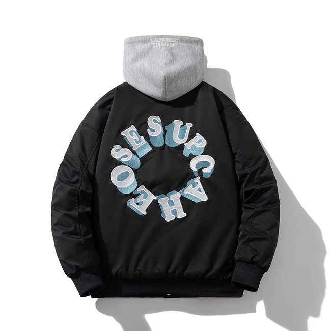 Stand-up Collar Embroidered Baseball Clothing Hover Image