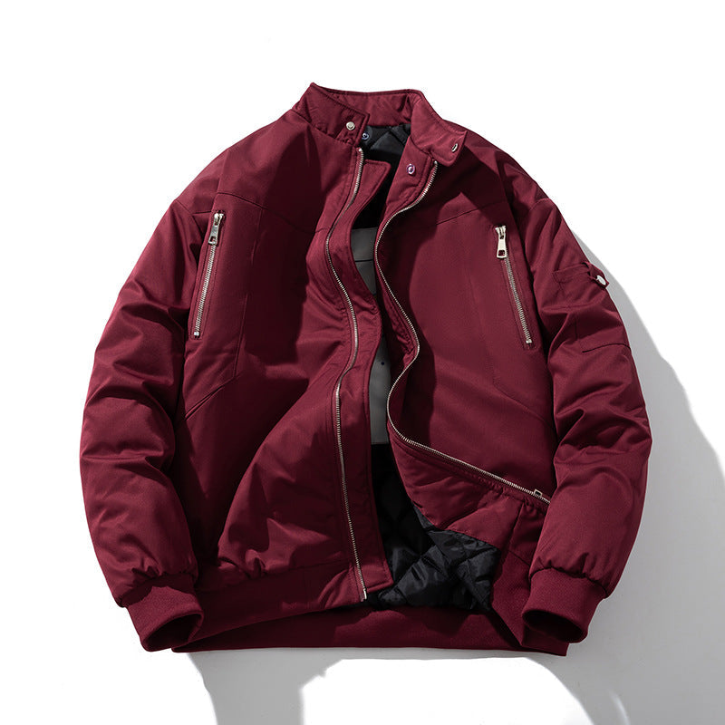 Thickened Semi-turtleneck Jacket Cotton Jacket