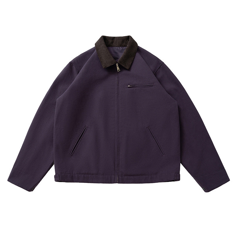 Tooling Lapel Coloring Jacket vintage