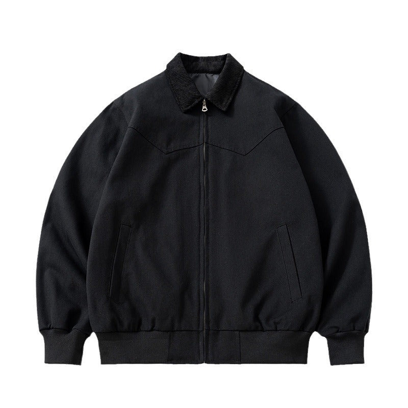 Vintage Jacket Loose Locomotive Lapel