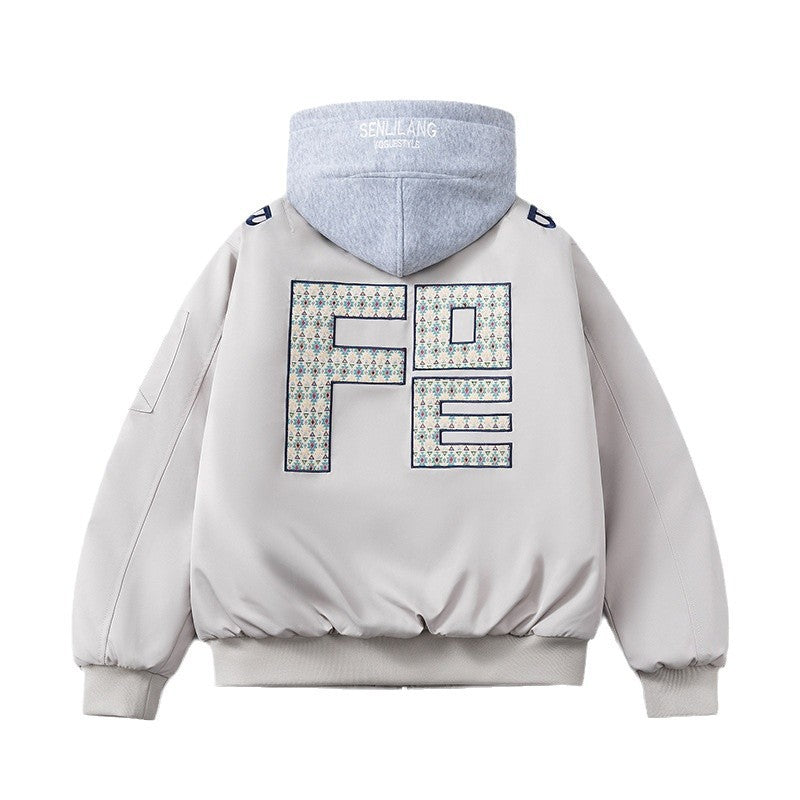 Baseball Uniform Versatile Padded Jacket