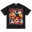 2025 cross-border summer American retro classic portrait BIGFACE spray printed short sleeved pure cotton men's T-shirt (65)