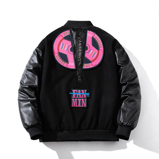 Men Vintage Jackets Contrasting Cotton Jacket Hover Image