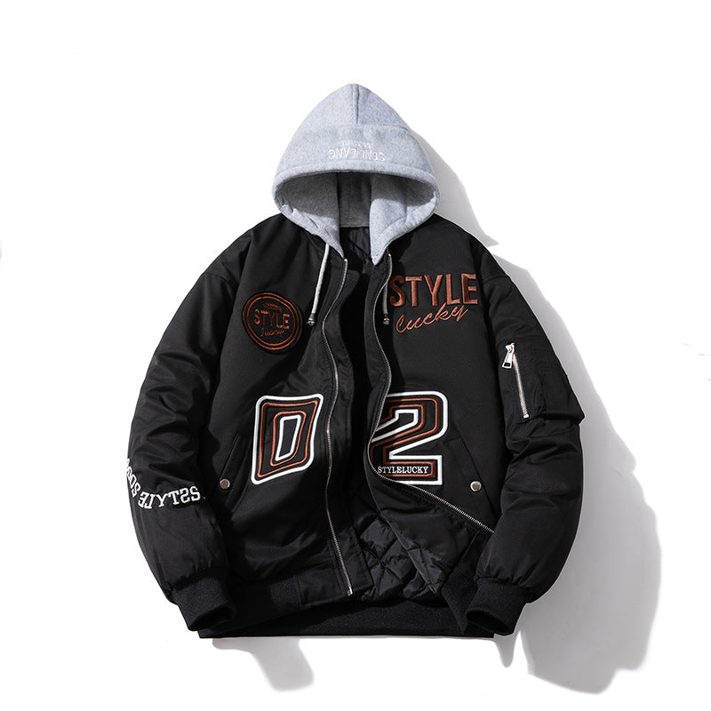 Flight Suit Padded Jacket Autumn Warm Baseball Suit