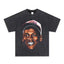2025 cross-border summer American retro classic portrait BIGFACE spray printed short sleeved pure cotton men's T-shirt (18)