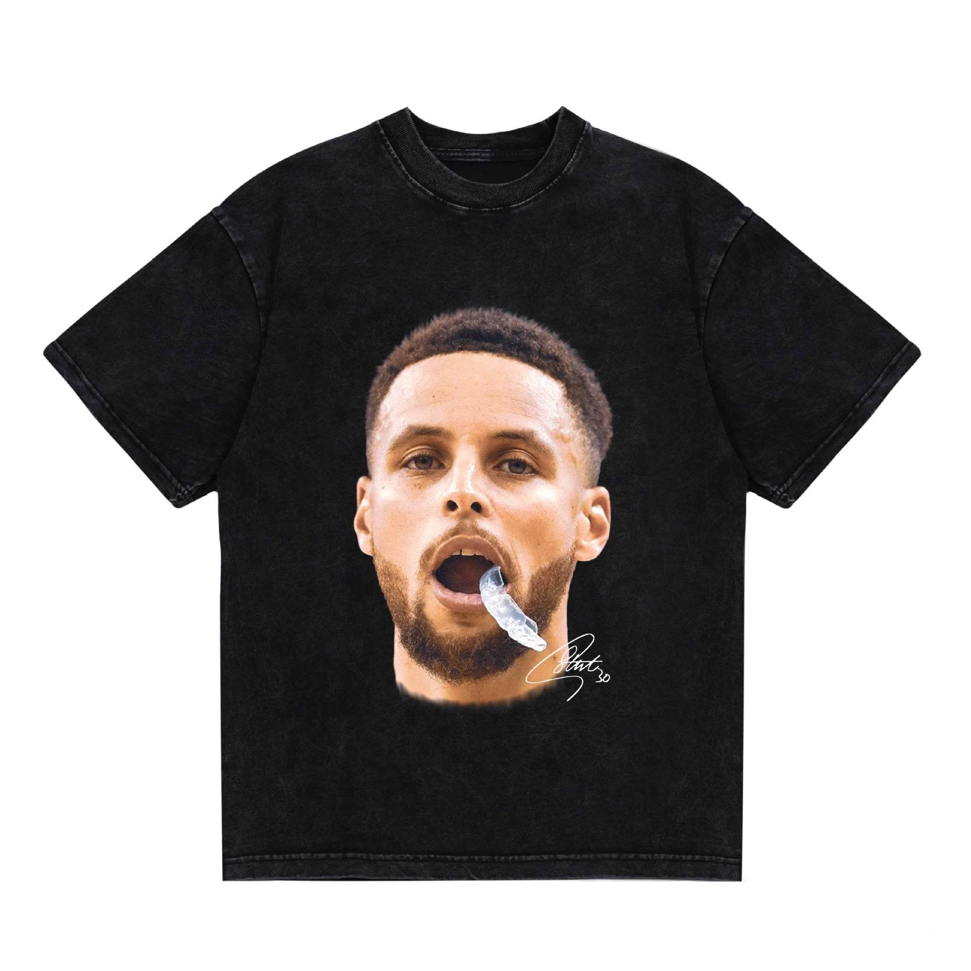 2025 cross-border summer American retro classic portrait BIGFACE spray printed short sleeved pure cotton men's T-shirt (14)