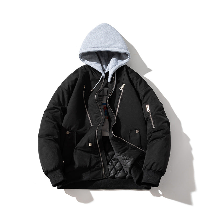 Fall/Winter Air Force Pilot Jacket Hooded Baseball
