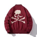 Mens Vintage  Baseball Uniform Bomber Jacket