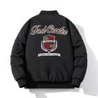 Embroidered Jacket Thickened