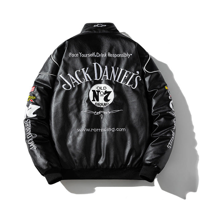 Mens Vintage Jackets Embroidery Autumn Winter Main Image