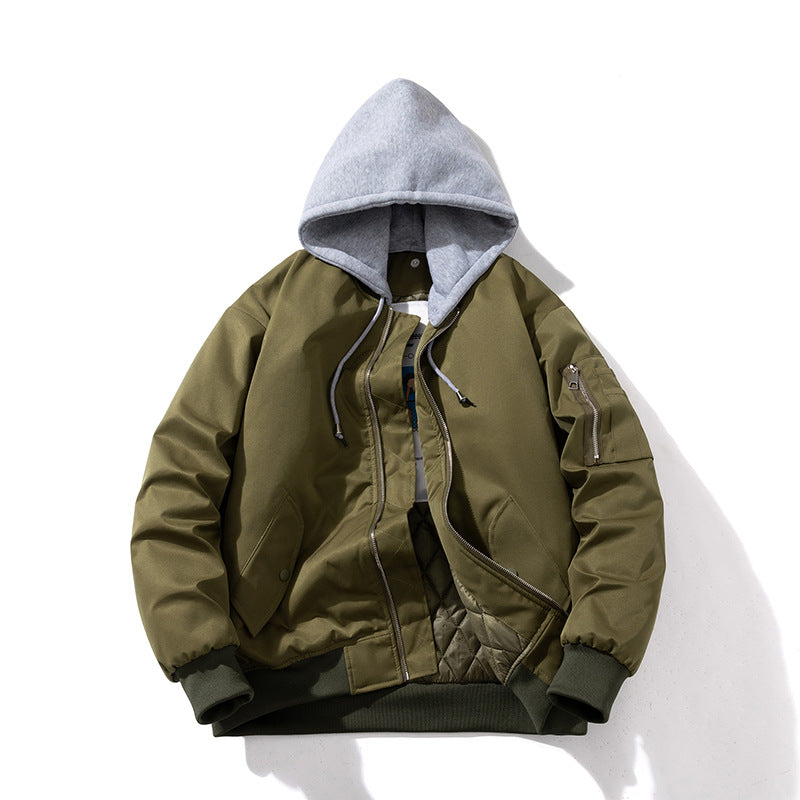 Air Force Pilot Jacket Padded Hooded