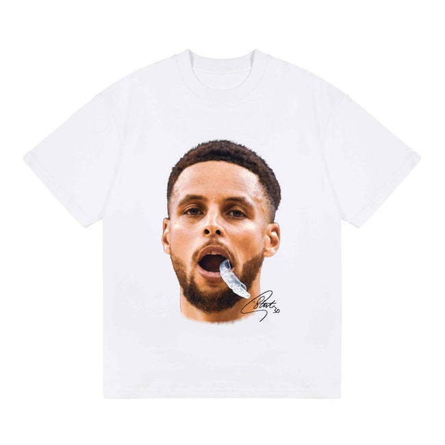 2025 cross-border summer American retro classic portrait BIGFACE spray printed short sleeved pure cotton men's T-shirt (15) Hover Image