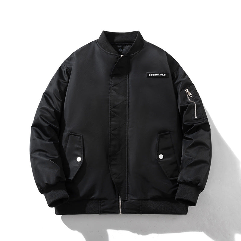 Vintage jacket loose jacket padded flight suit