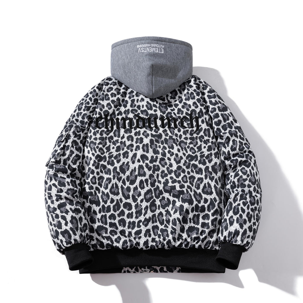 Leopard print jacket Autumn padded jacket