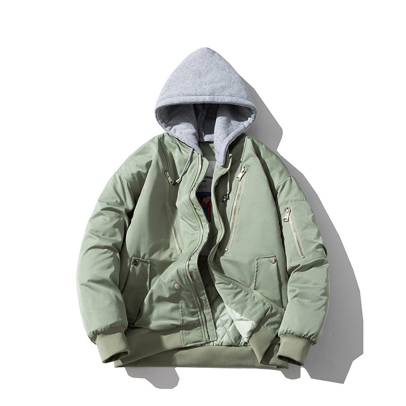 Fall/Winter Air Force Pilot Jacket Hooded Baseball