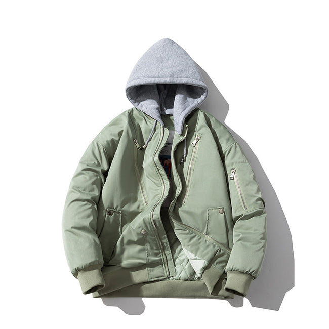 Fall/Winter Air Force Pilot Jacket Hooded Baseball Main Image
