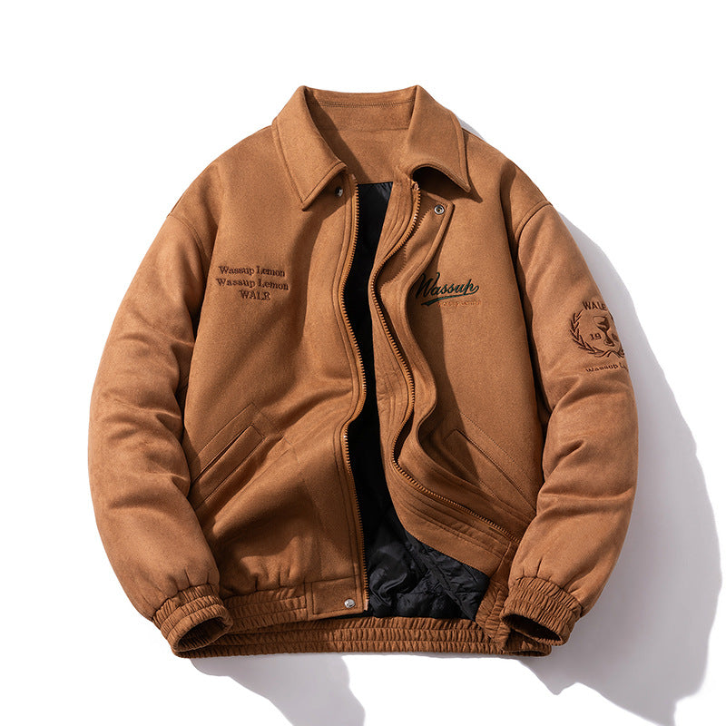 Lapel Baseball Jacket Ruffian Padded Jacket