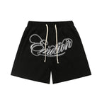 Mixed Emotion Casual Shorts – Script Emotion Print