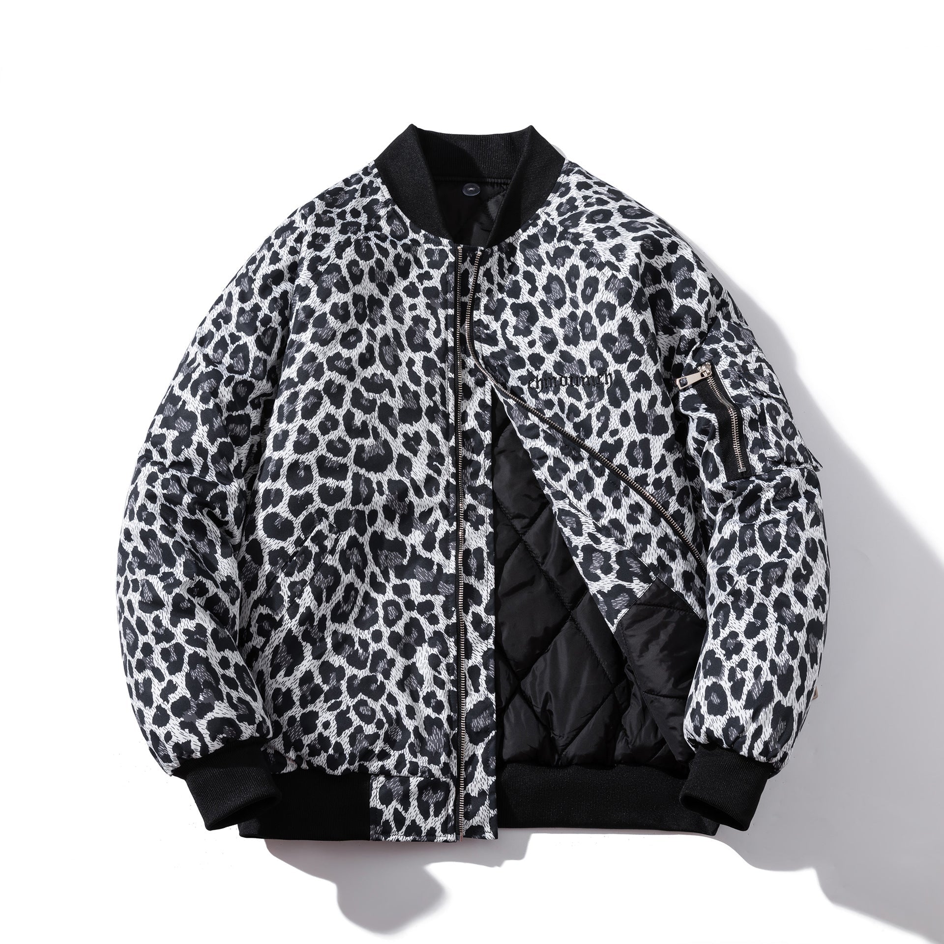 Leopard print jacket Autumn padded jacket