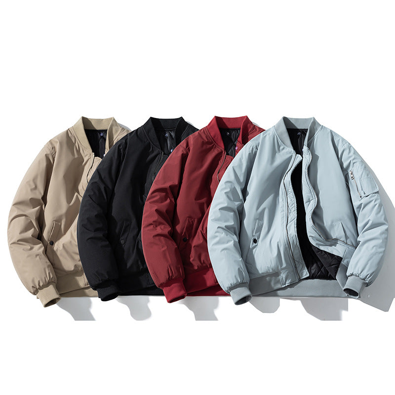 Baseball Uniform Simple Jacket Padded Pilot