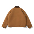 Lapel Jacket Padded Color Matching Cotton Clothing